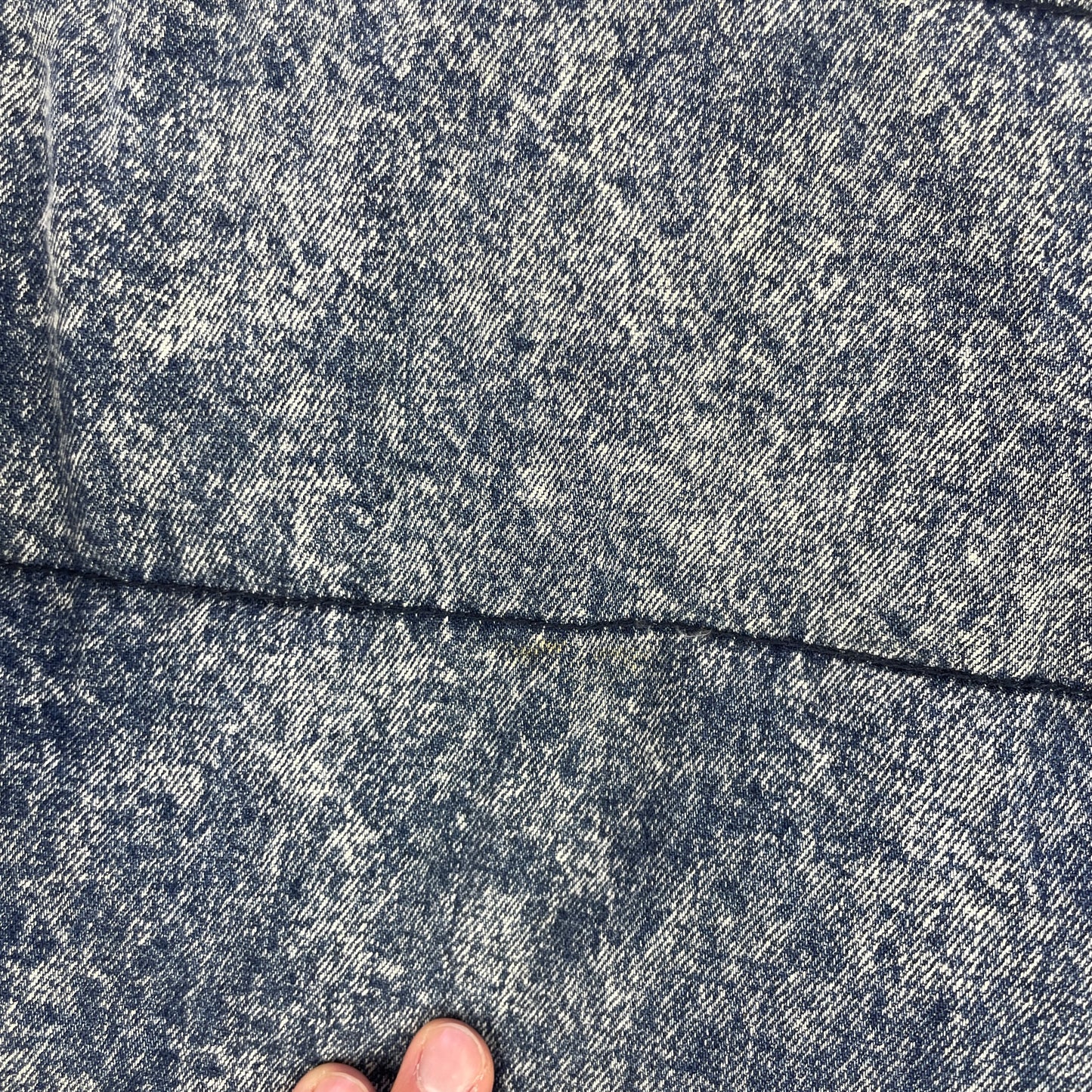 Blå Vintage Han Kjøbenhavn Denim Look Puffer Jakke