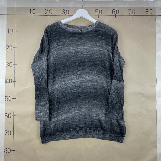 Style Butler Grå Striktrøje Med Uld Og Alpaka Med Blød Gradient Look