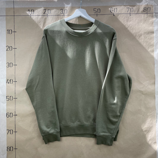 Replay Armygrøn Sweatshirt M Klassisk Basic Med Logo Print