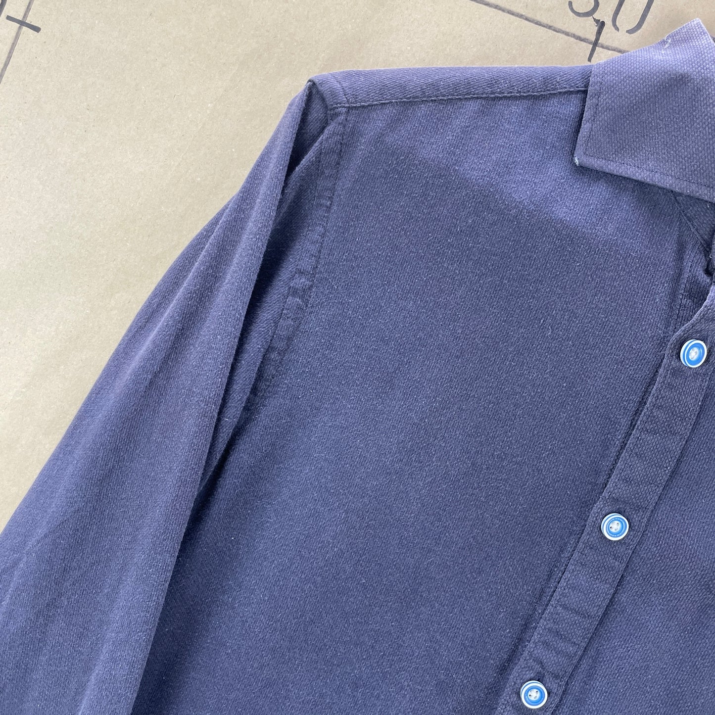 Blue Industry Mørkeblå Skjorte Klassisk Med Diskret Detalje