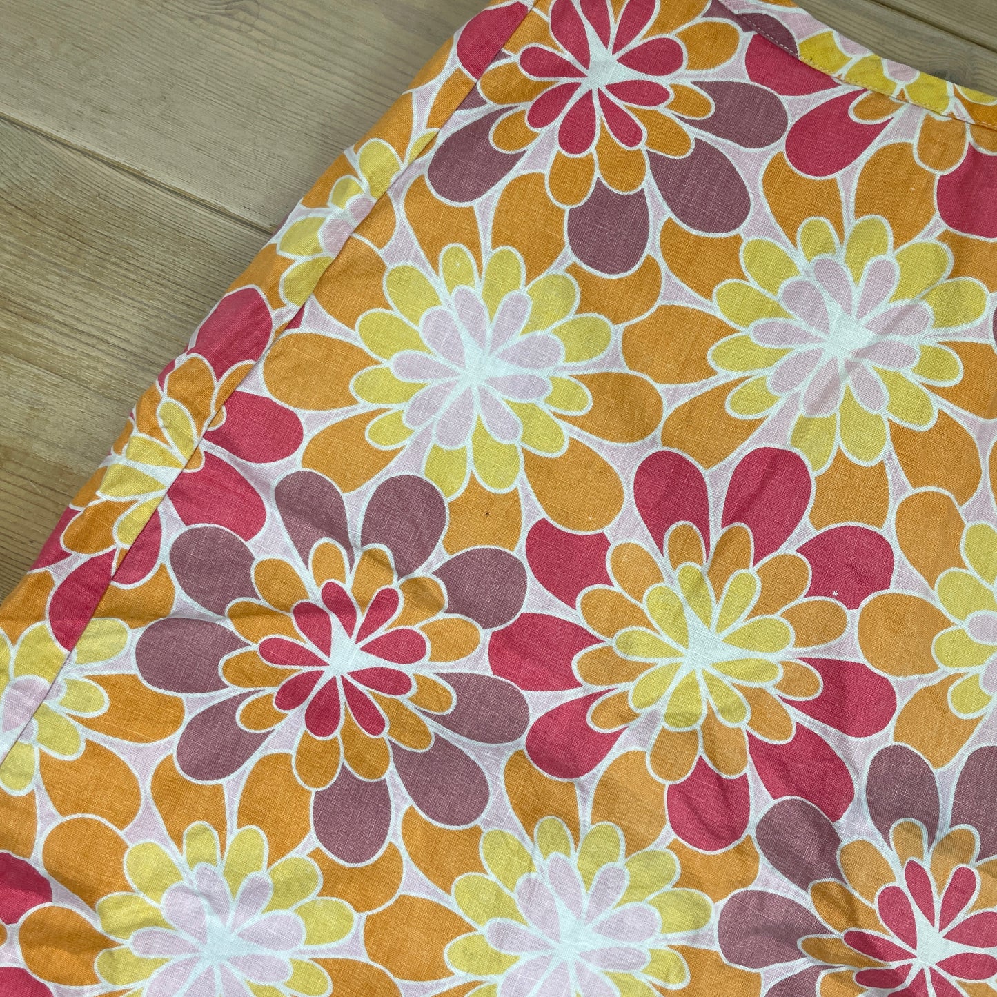 H&M Farverig Blomstret Nederdel 40 Sommer Retro Stil