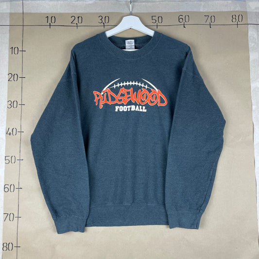 Grå Vintage Ridgewood Football Vintage Sporty Stil