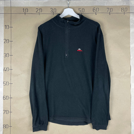 Sort Vintage McKinley Fleece Half Zip Outdoor Stil