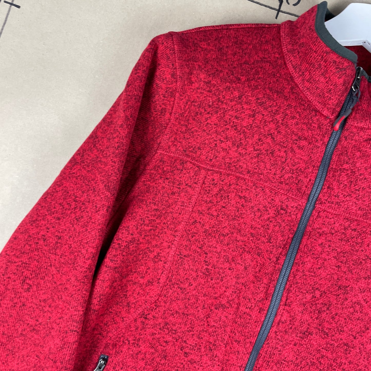 L.L. Bean Rød Fleecejakke Outdoor Stil