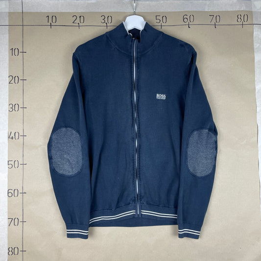 Hugo Boss Marineblå Cardigan Med Lynlås