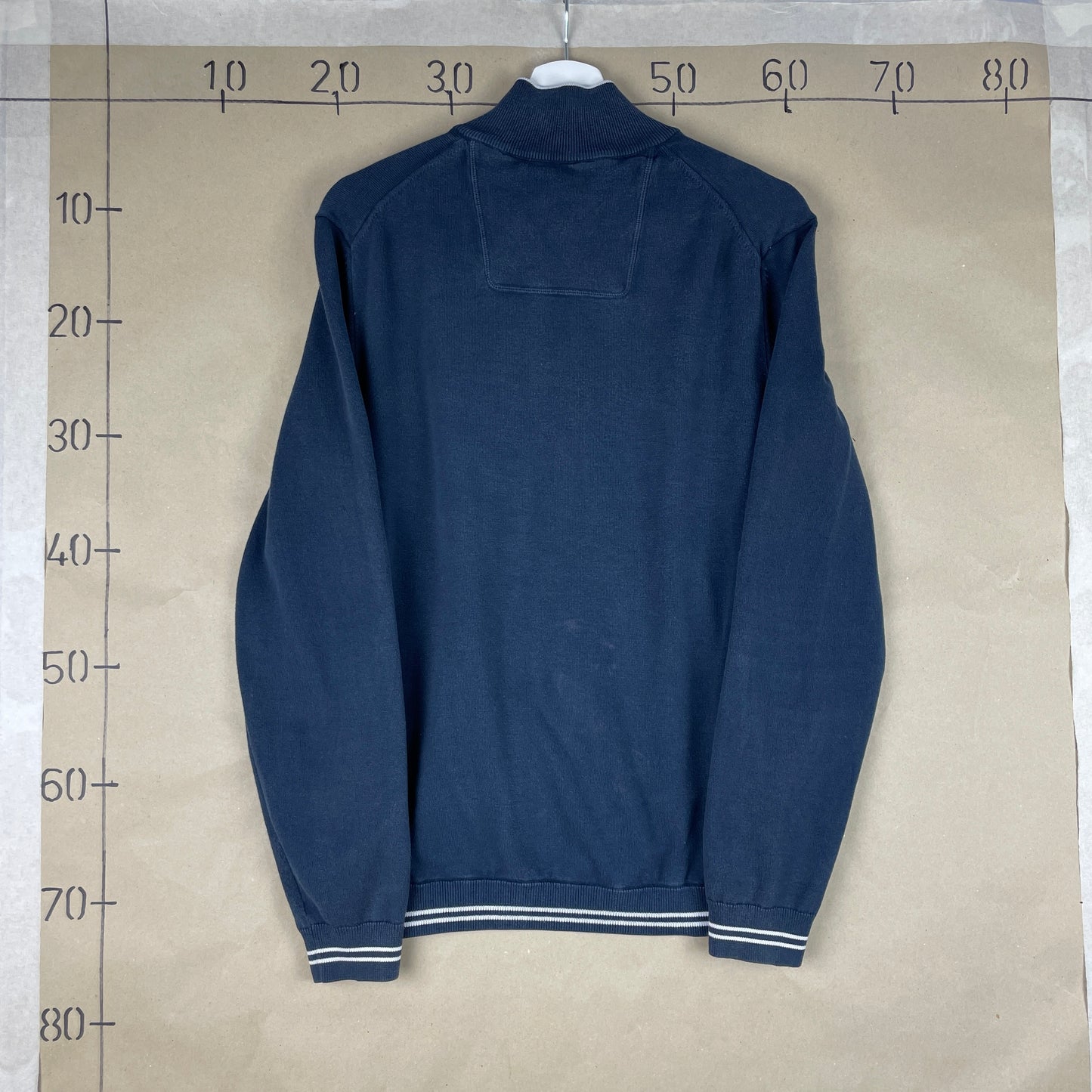 Hugo Boss Marineblå Cardigan Med Lynlås