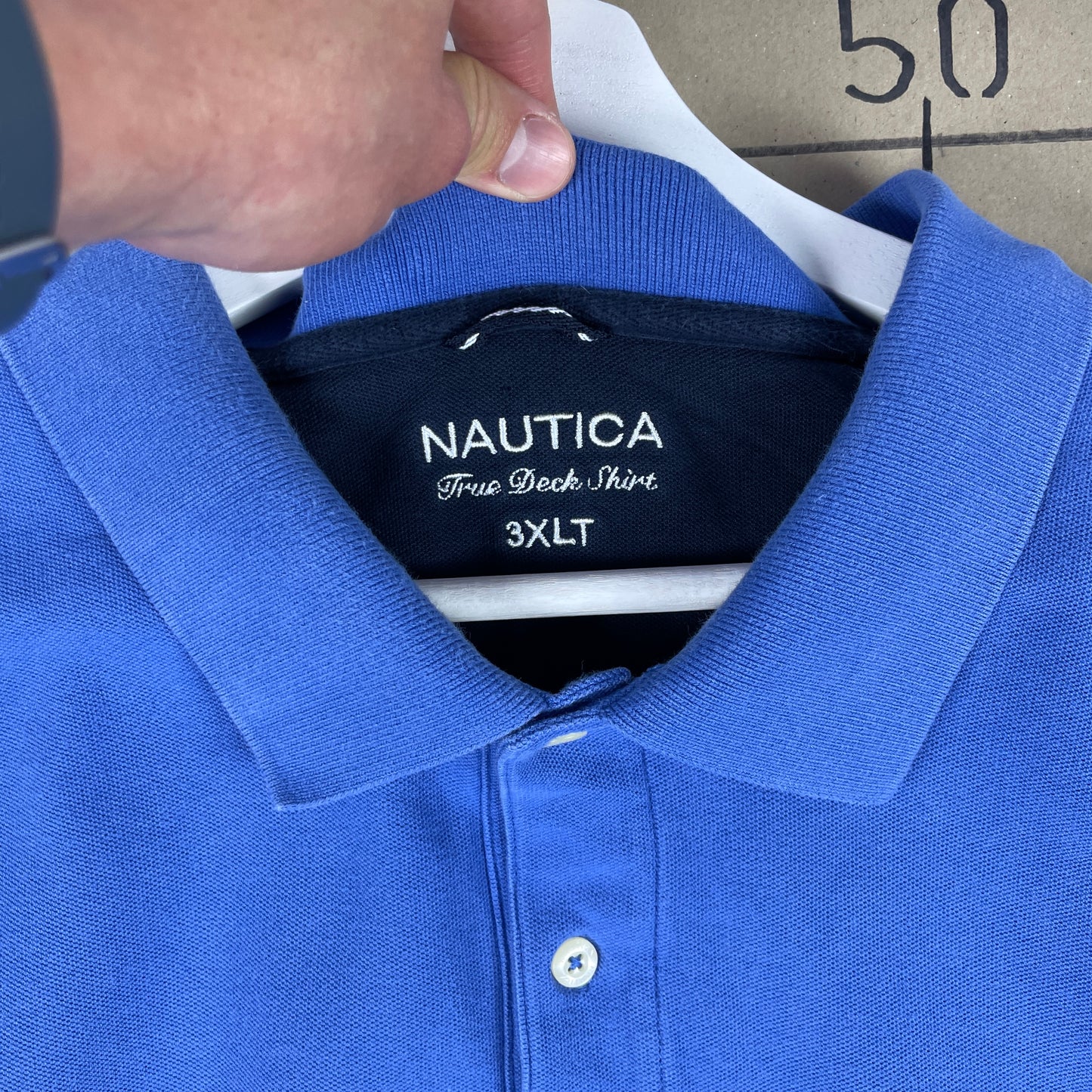 Blå Vintage Nautica Polo True Deck Shirt