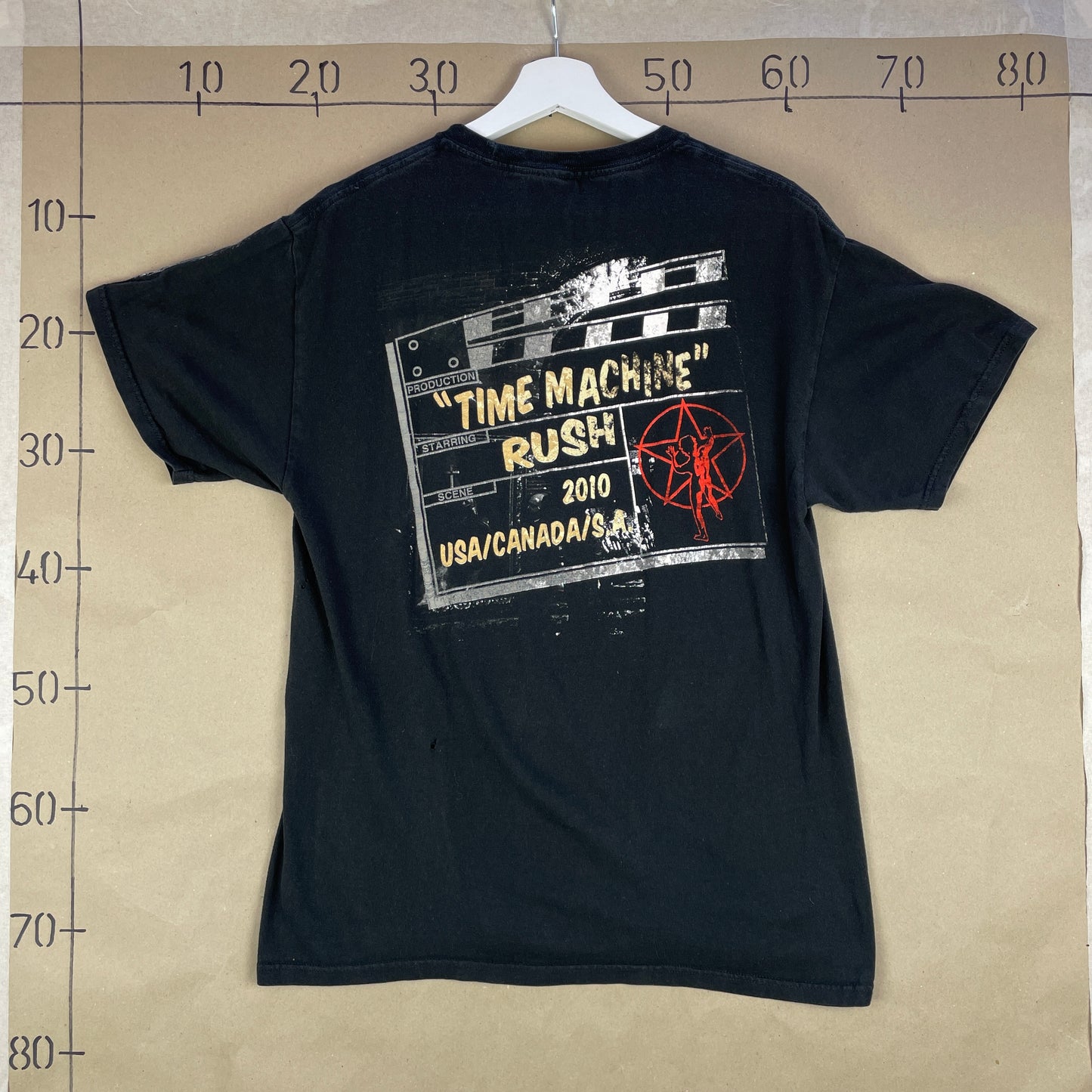 Sjælden Vintage Rush Tour Tee Med Rygprint