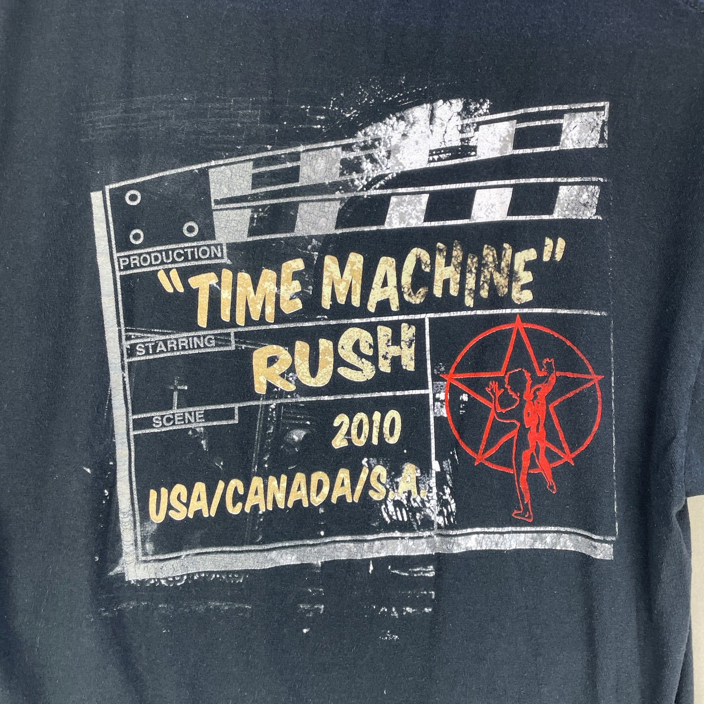 Sjælden Vintage Rush Tour Tee Med Rygprint
