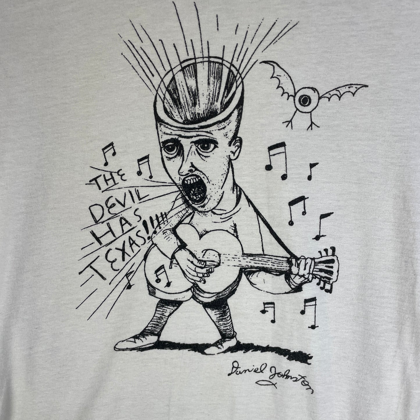 Hvid Vintage Dedicated Daniel Johnston T-Shirt Med Grafikprint