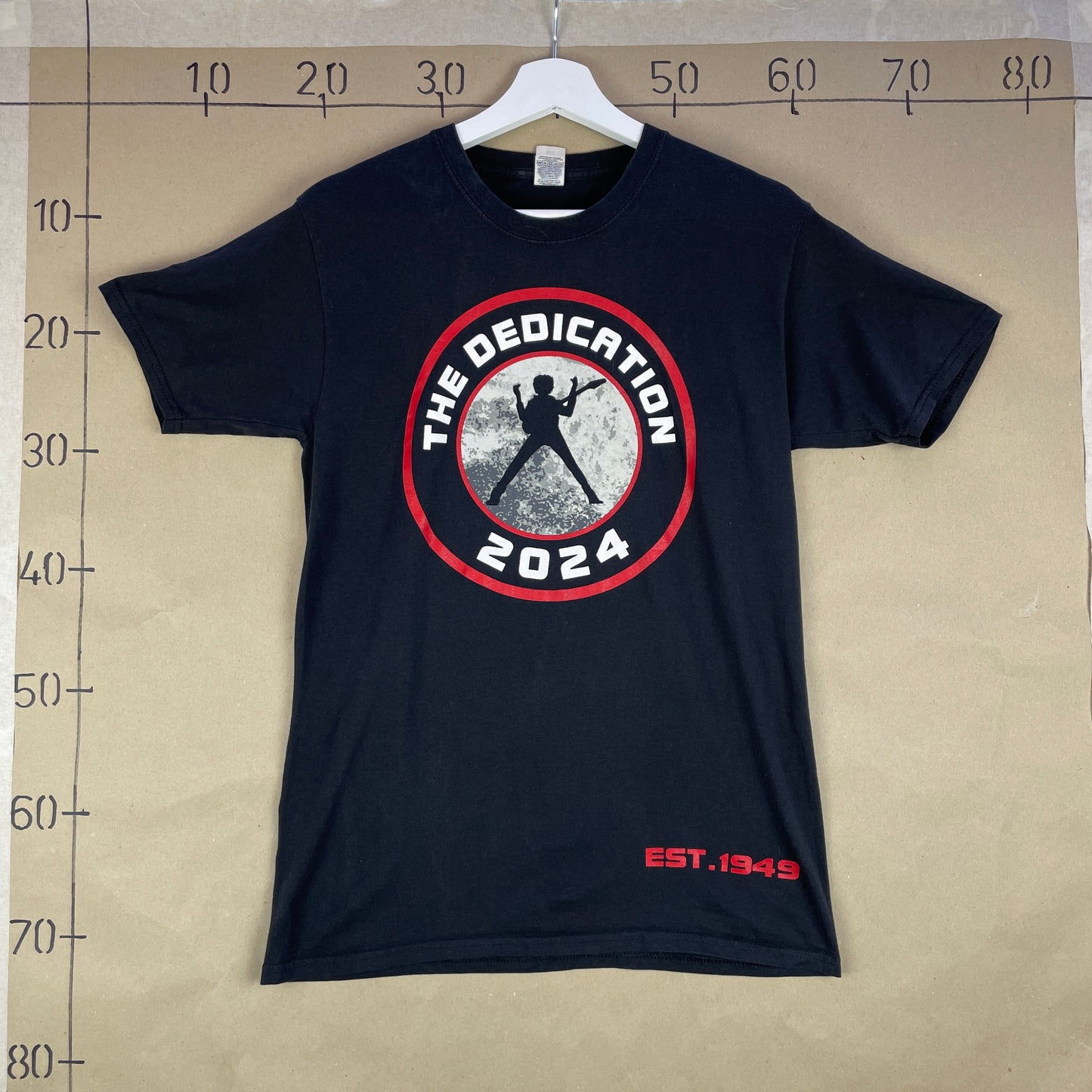 Sort The Dedication 2024 Tour T-Shirt Med Rygprint