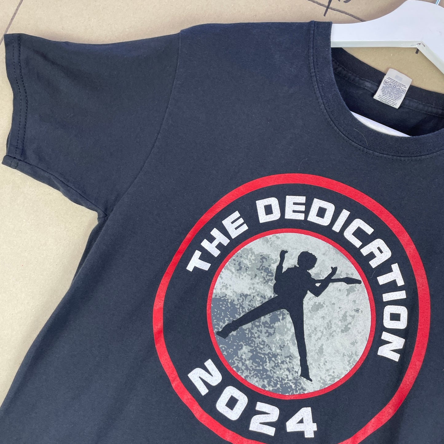 Sort The Dedication 2024 Tour T-Shirt Med Rygprint