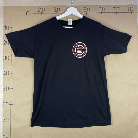 Sort Alive And Dangerous Tour T-Shirt Med Rygprint