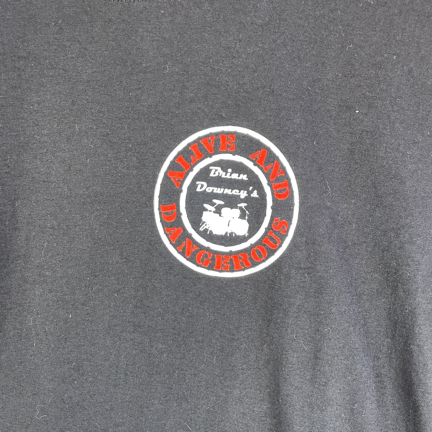 Sort Alive And Dangerous Tour T-Shirt Med Rygprint