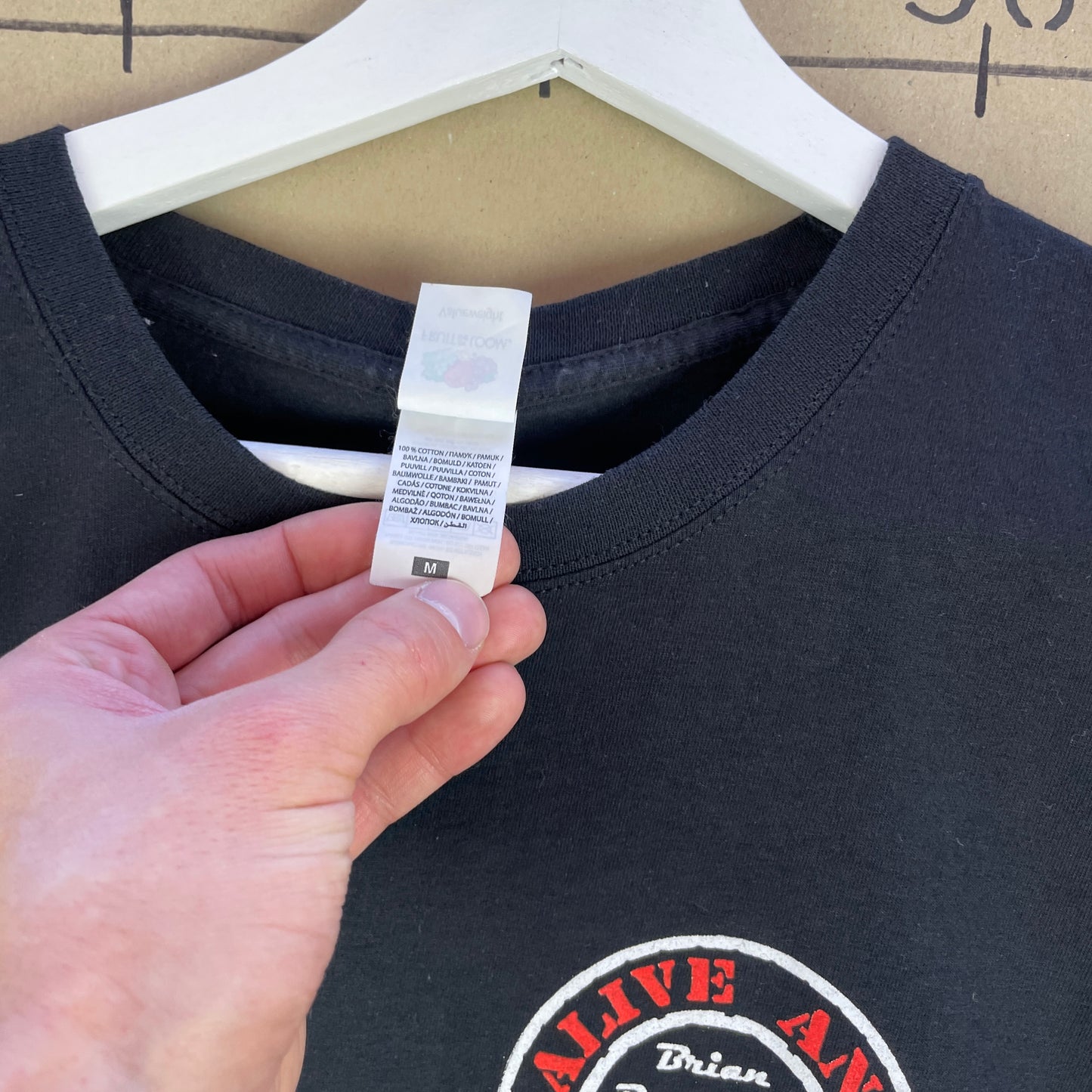 Sort Alive And Dangerous Tour T-Shirt Med Rygprint