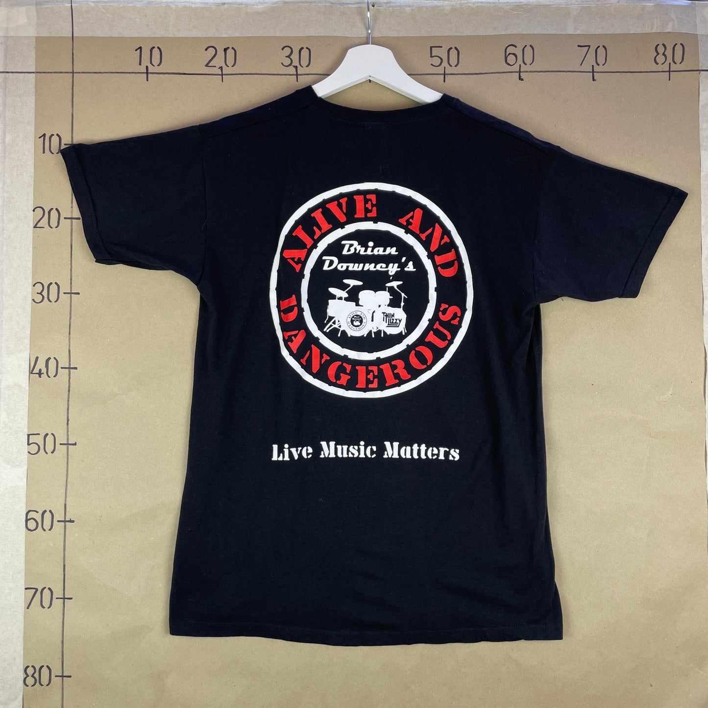 Sort Alive And Dangerous Tour T-Shirt Med Rygprint