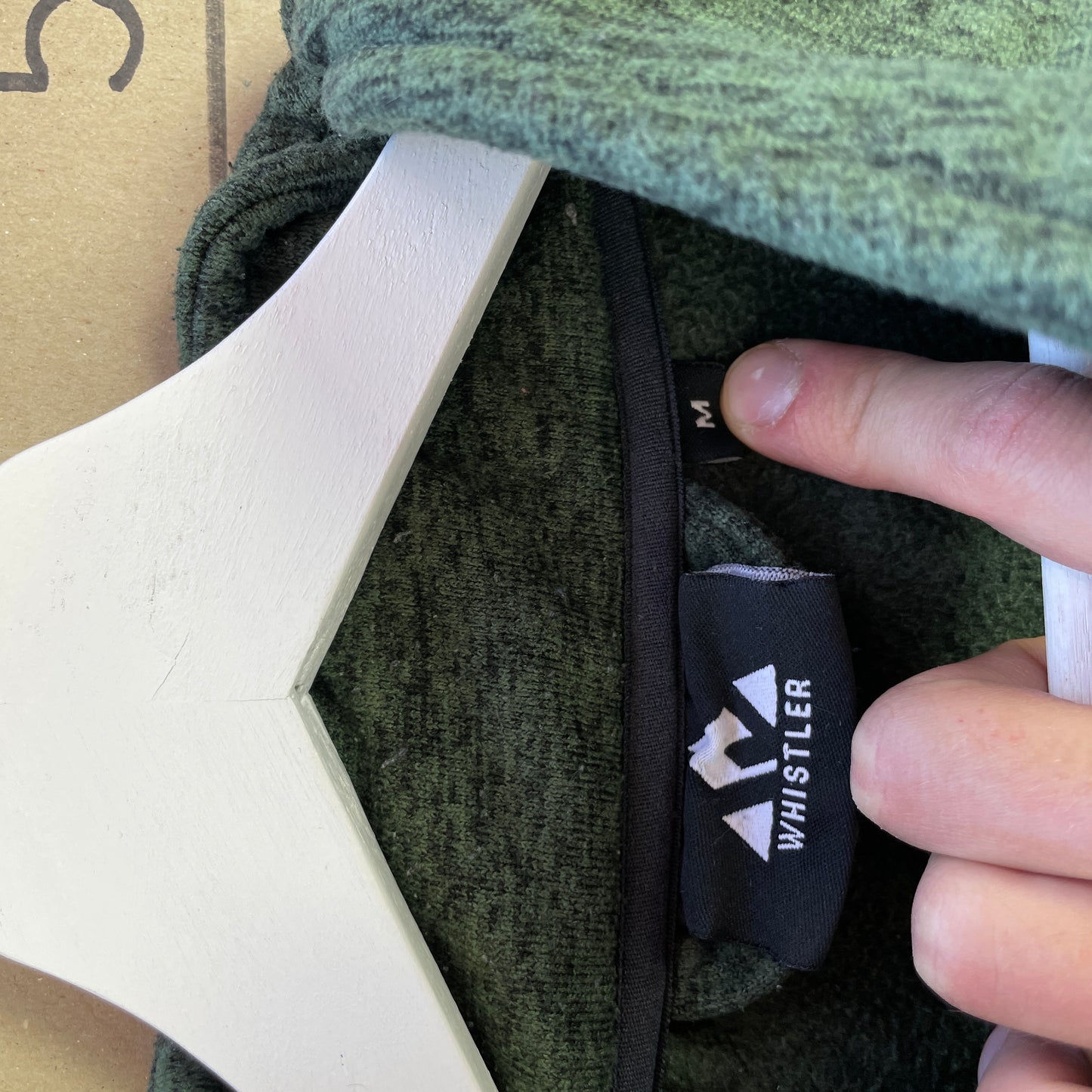 Mørkegrøn Vintage Whistler Fleecejakke Med Lynlås