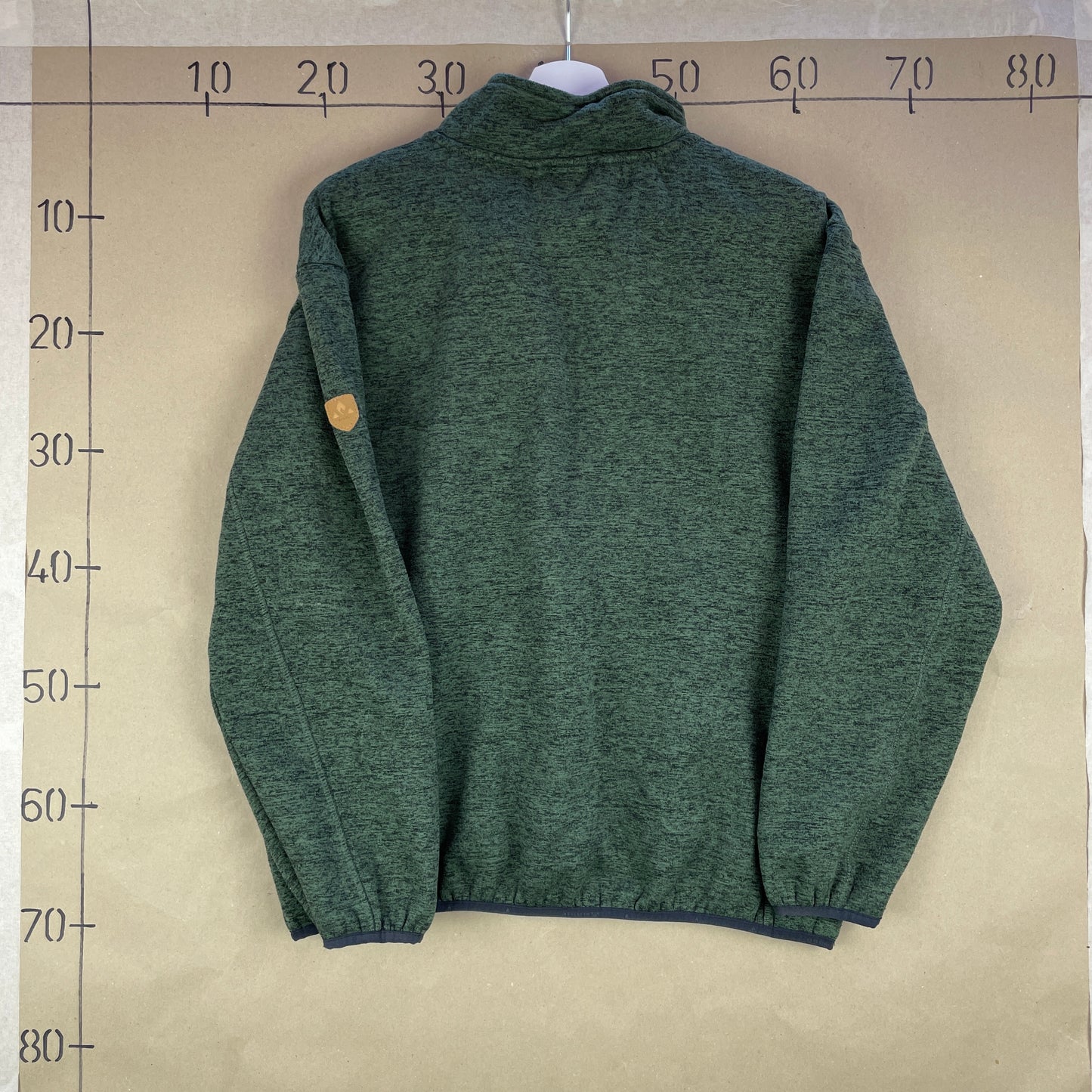 Mørkegrøn Vintage Whistler Fleecejakke Med Lynlås