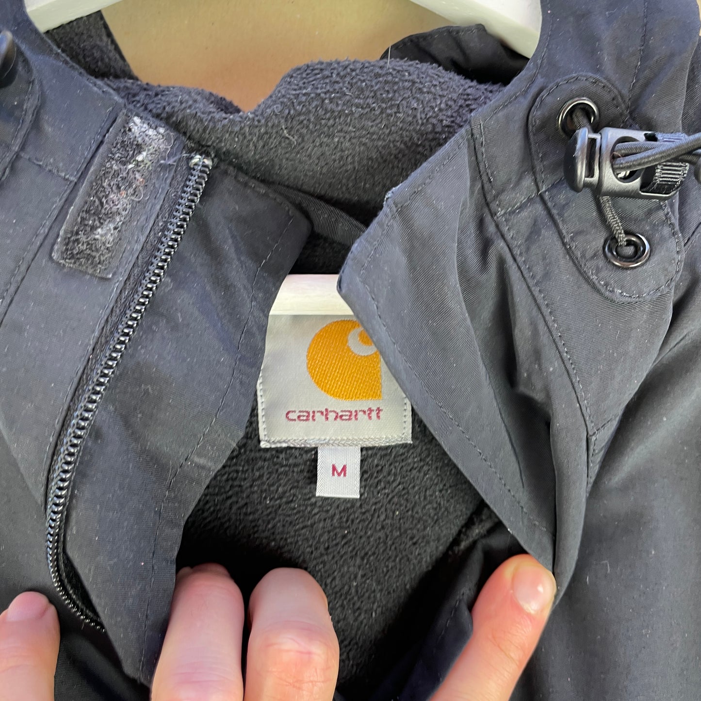 Sort Carhartt WIP Anorak Jakke Med Hætte