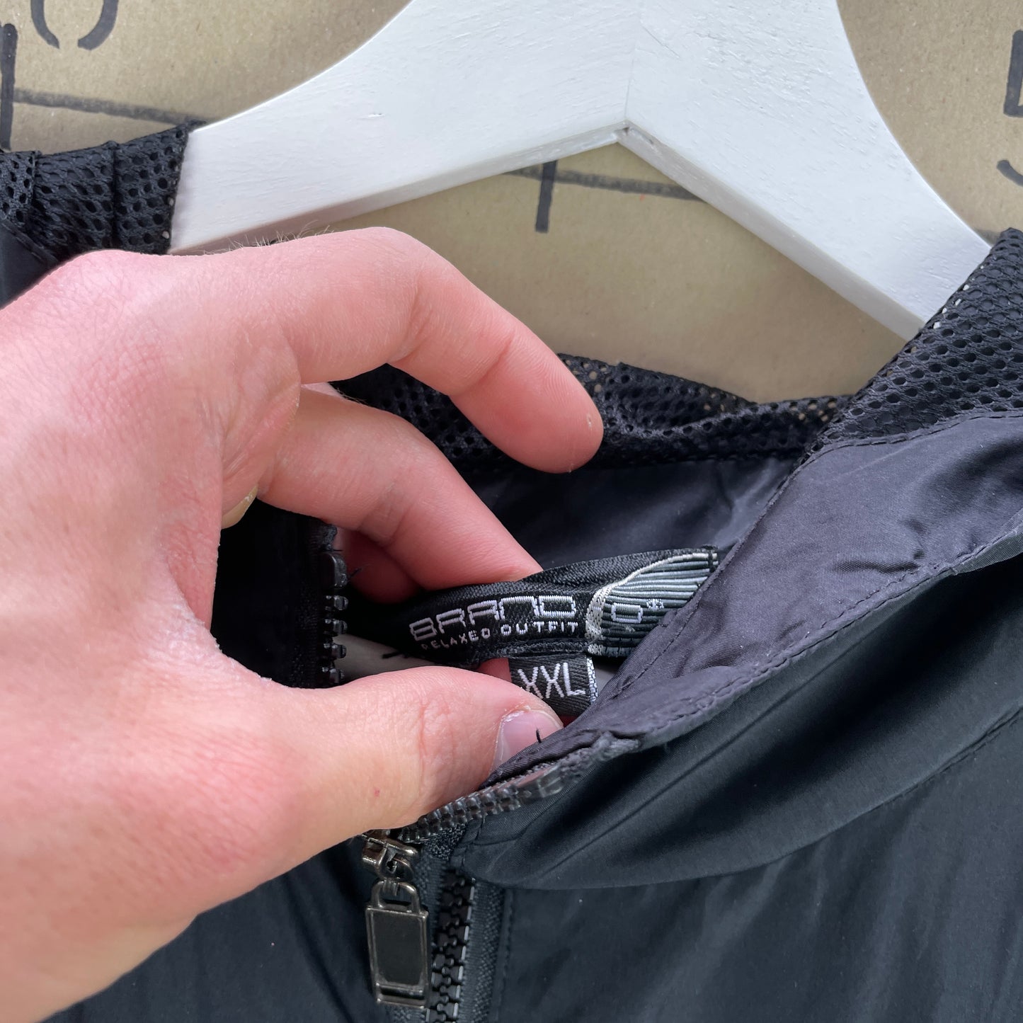 Sort Brandit Letvægts Vindjakke Med Hætte Og Meshfor