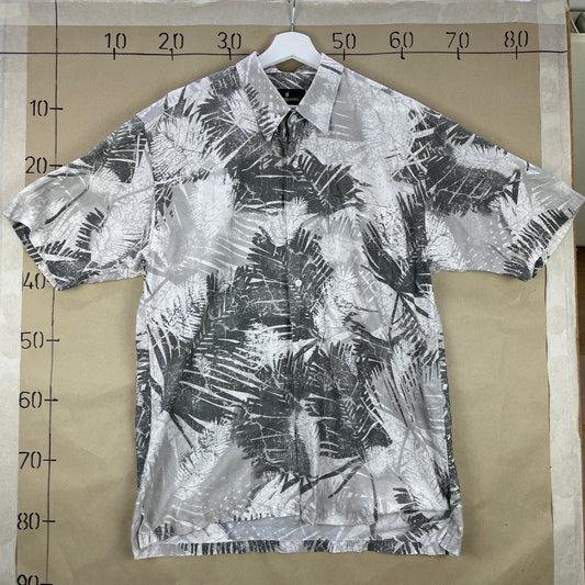 Grå Mønstret Hawaii-Skjorte Fra Garbang