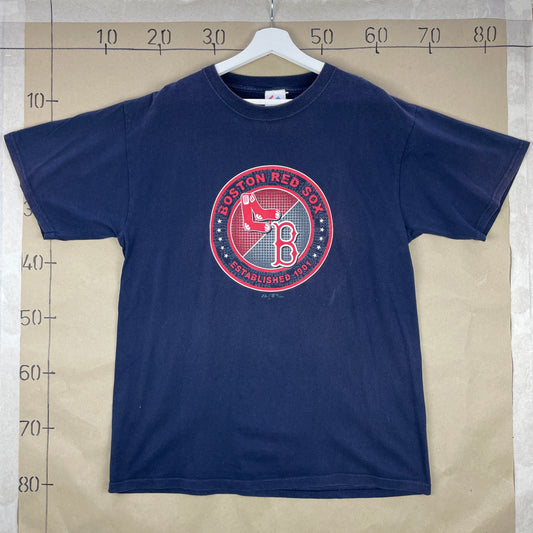 Navy Blå Boston Red Sox T-Shirt – Klassisk MLB Fan Look