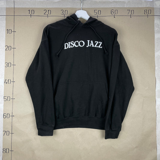 Sort Disco Jazz Hoodie – Minimalistisk Streetwear Statement