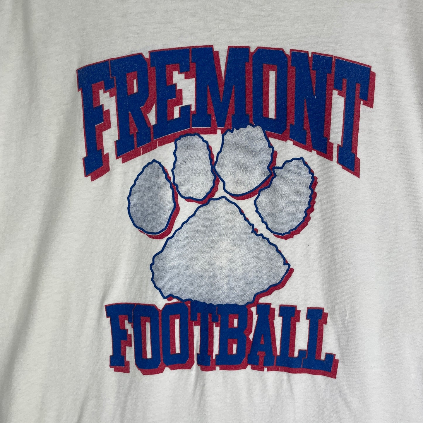 Hvid Vintage Fremont Football T-Shirt