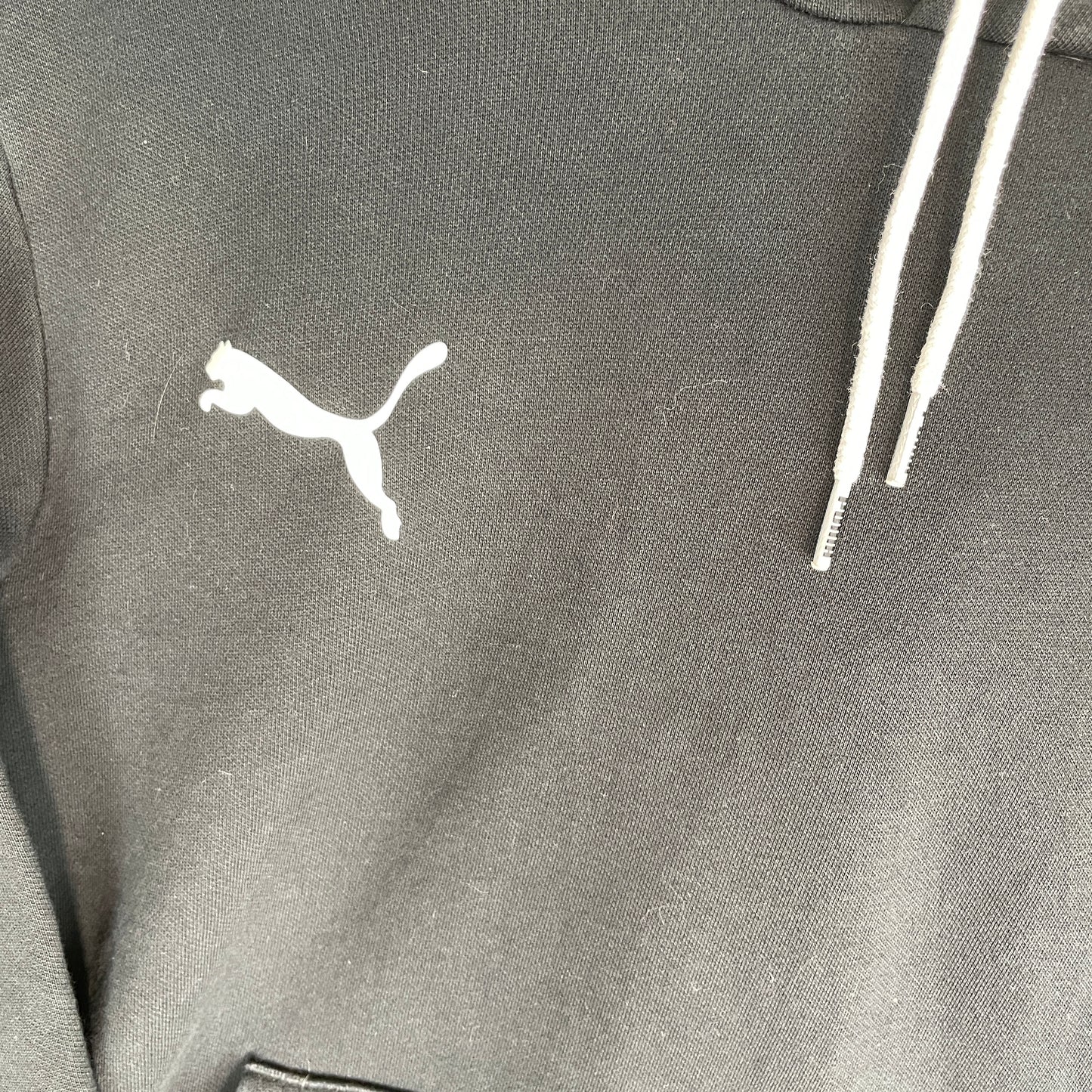 Sort Puma Hoodie Med Shield Logo