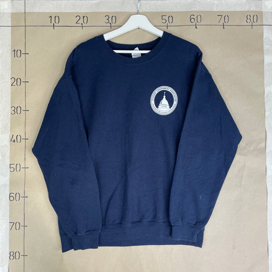 Navy Vintage University Of Illinois Springfield Crewneck Sweatshirt