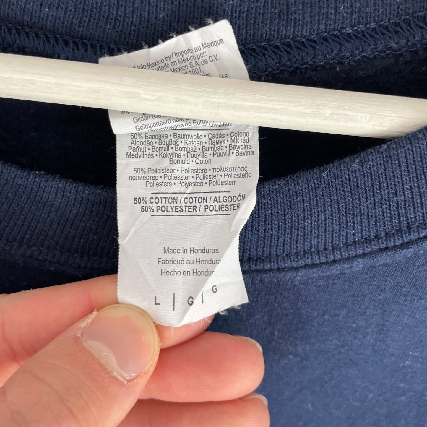 Navy Vintage University Of Illinois Springfield Crewneck Sweatshirt