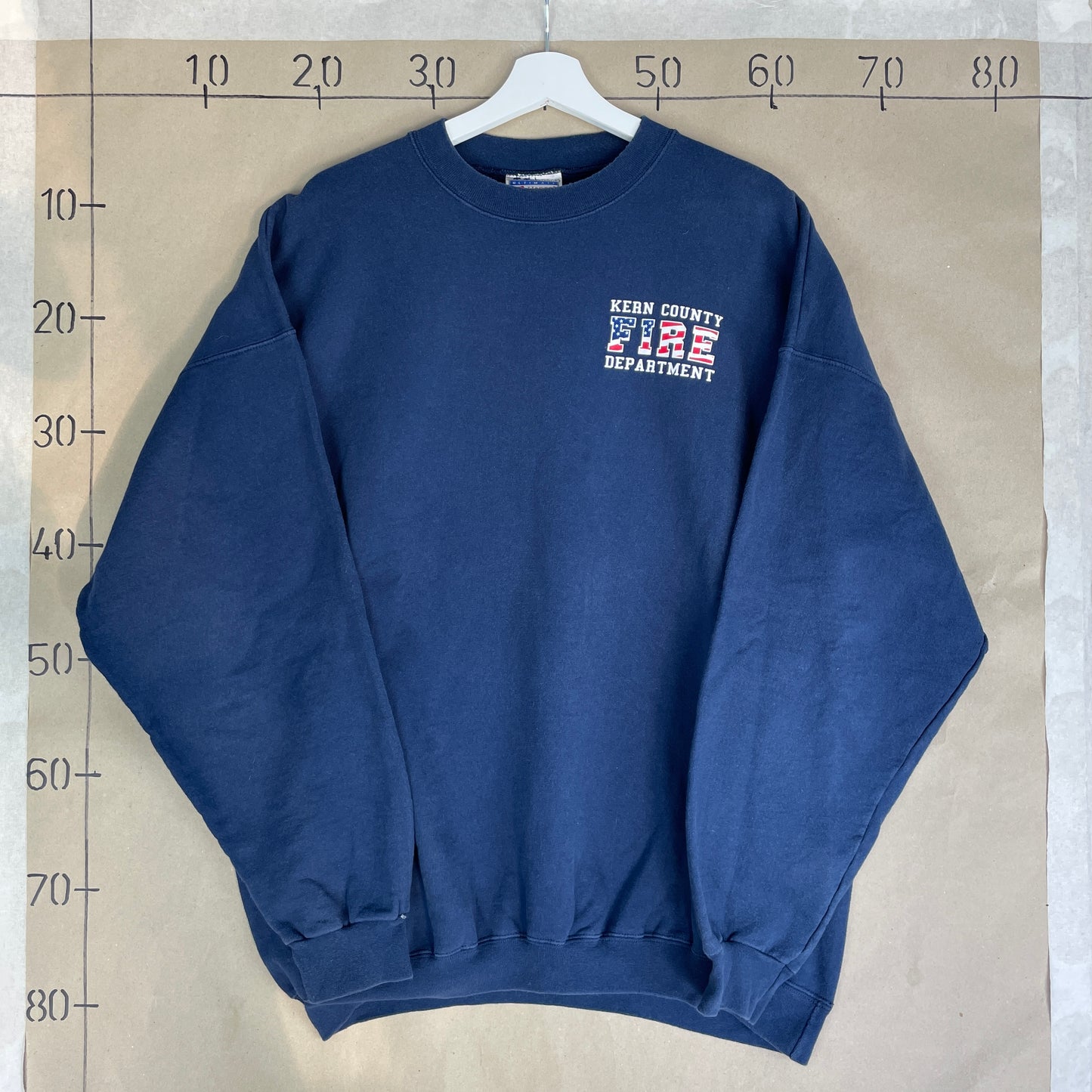 Navy Vintage Kern County Fire Department Crewneck Sweatshirt