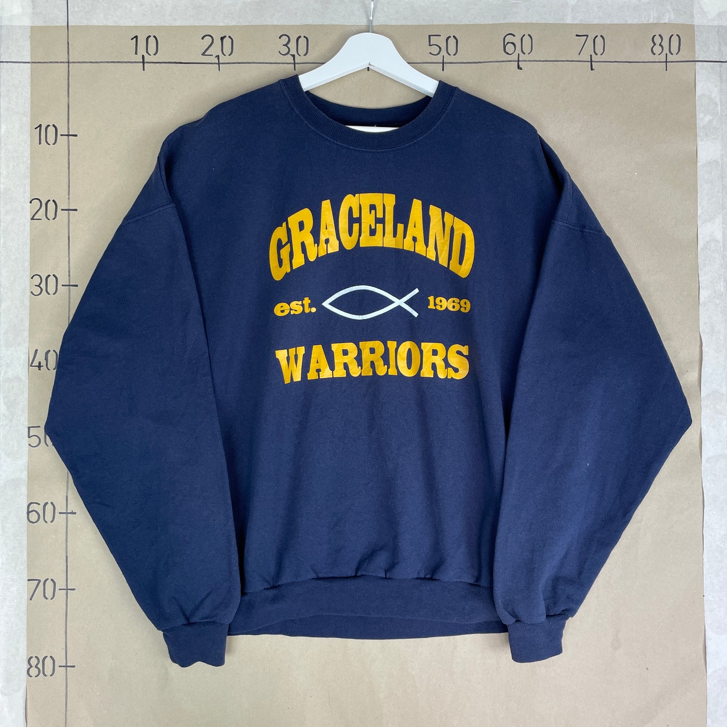 Navy Vintage Graceland Warriors Crewneck Sweatshirt