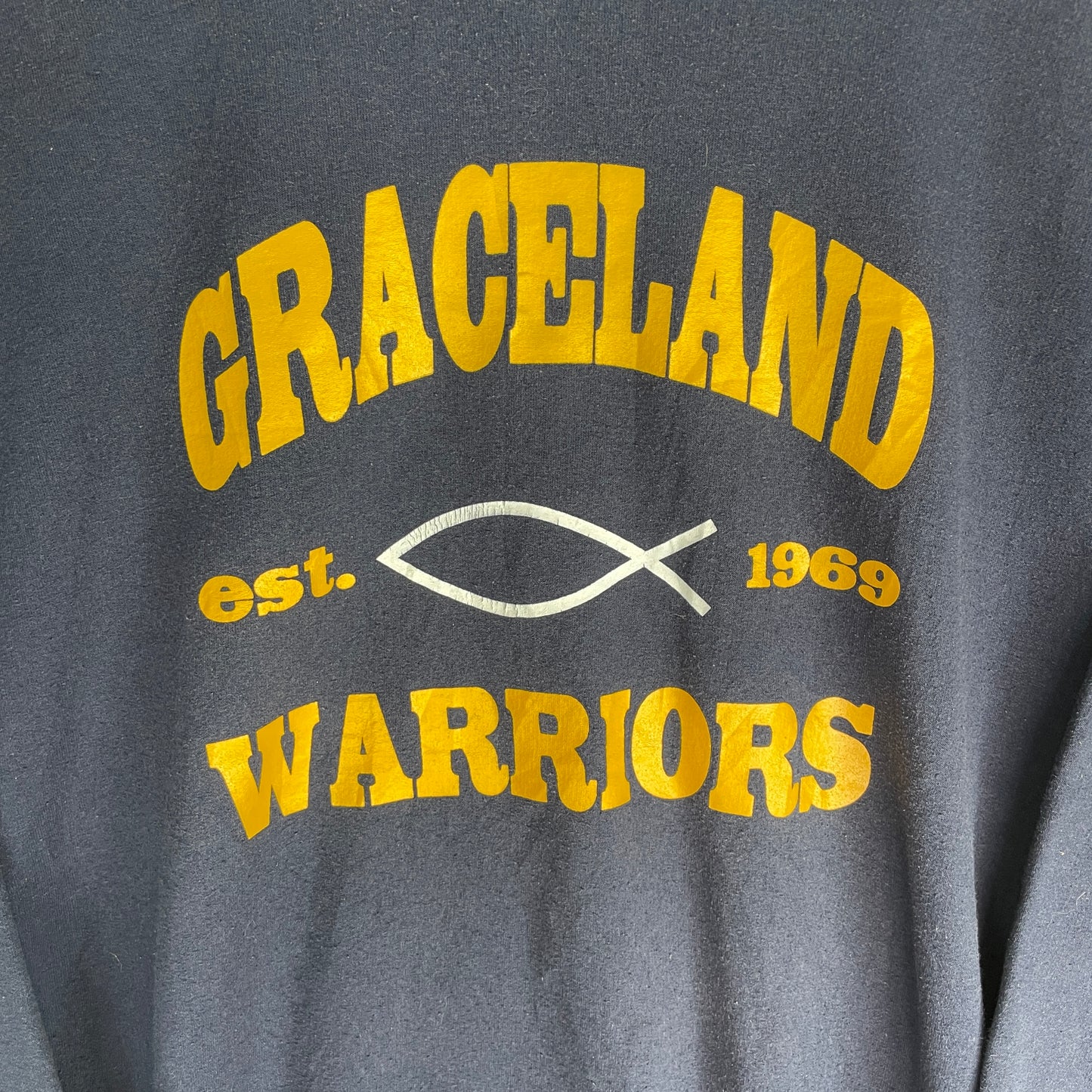 Navy Vintage Graceland Warriors Crewneck Sweatshirt