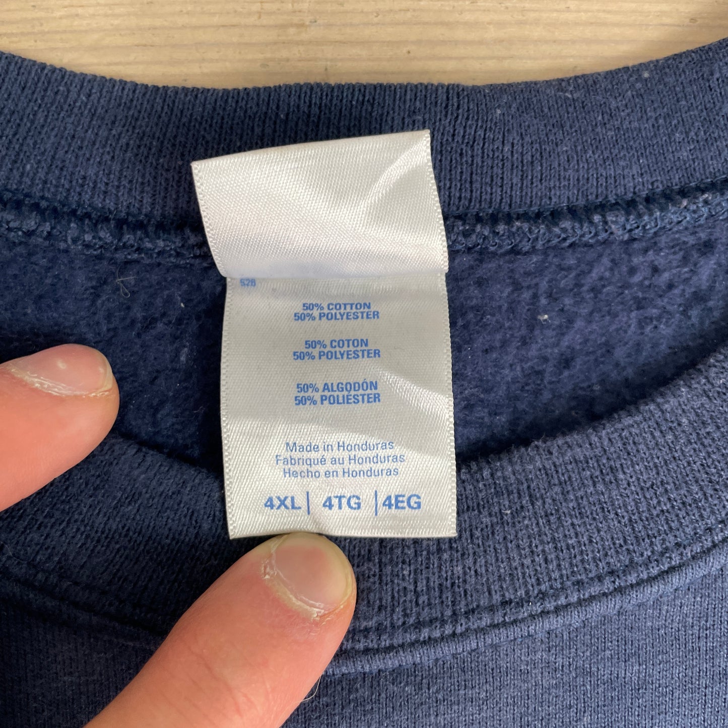 Navy Vintage Pick Up Propane BBQ Tank Exchange Crewneck Sweatshirt