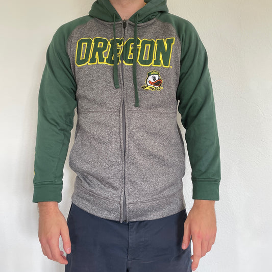 Grå & Grøn "Oregon" Champion Hoodie