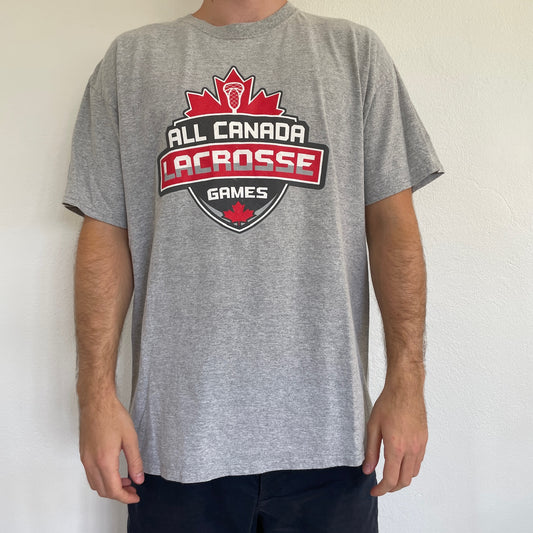 Grå Vintage "All Canada Lacrosse" T-Shirt