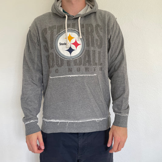 Grå NFL Pittsburgh Steelers Hoodie