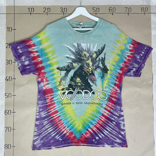 Multifarvet Vintage Voodoo Tie-Dye T-Shirt