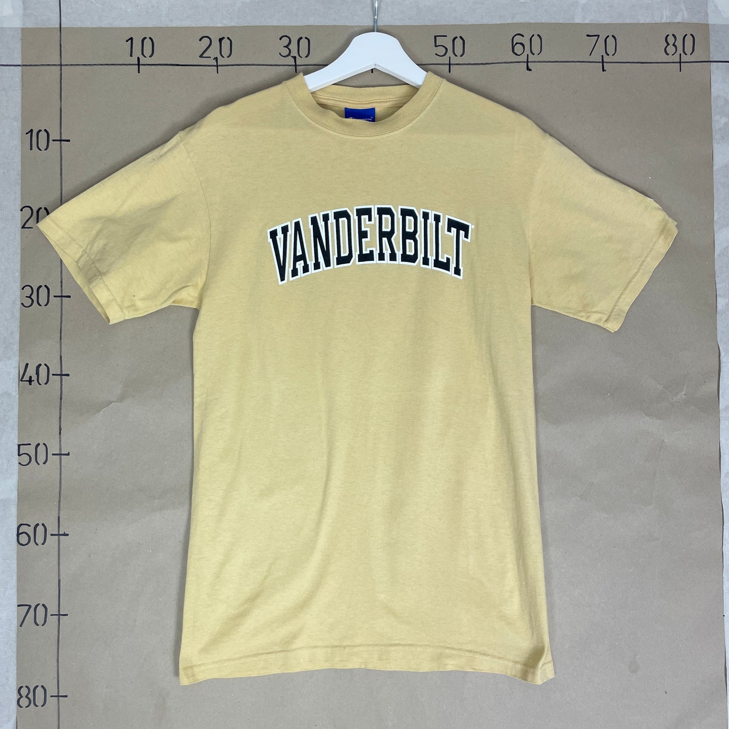 Gul Vintage Vanderbilt T-Shirt Med Frontprint