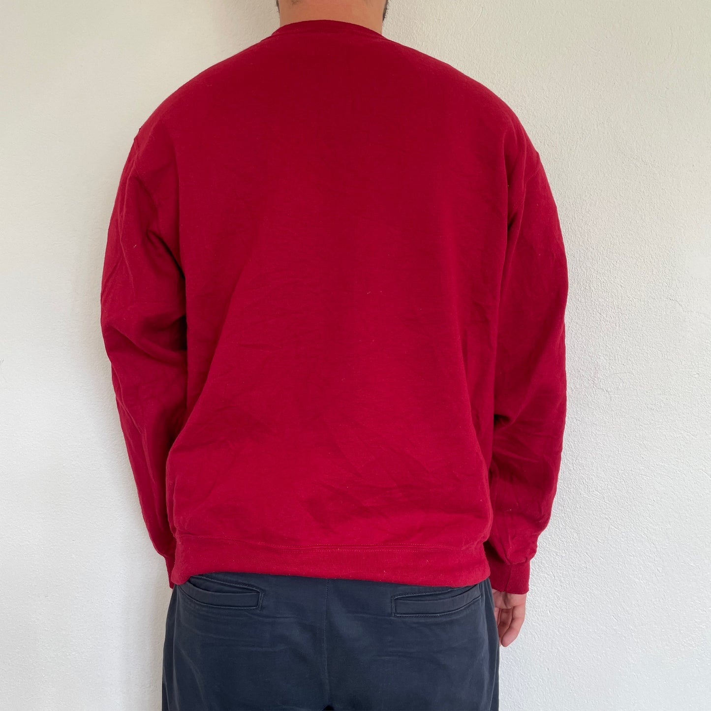 Bordeaux Rød Vintage "Basketball Vikings" Sweatshirt