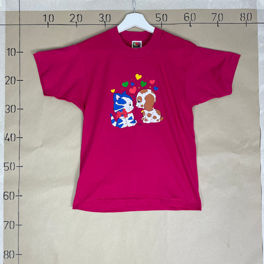 Pink Fruit Of The Loom Graphic T-Shirt