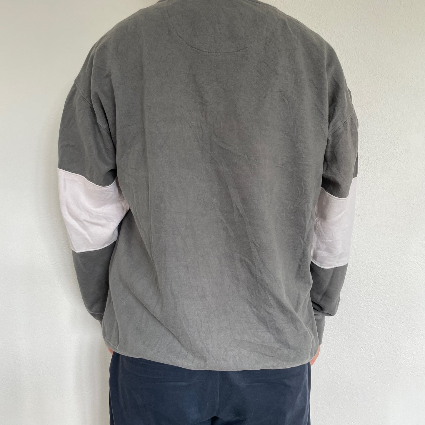 Grå & Hvid Vintage "Tigers" Sweatshirt
