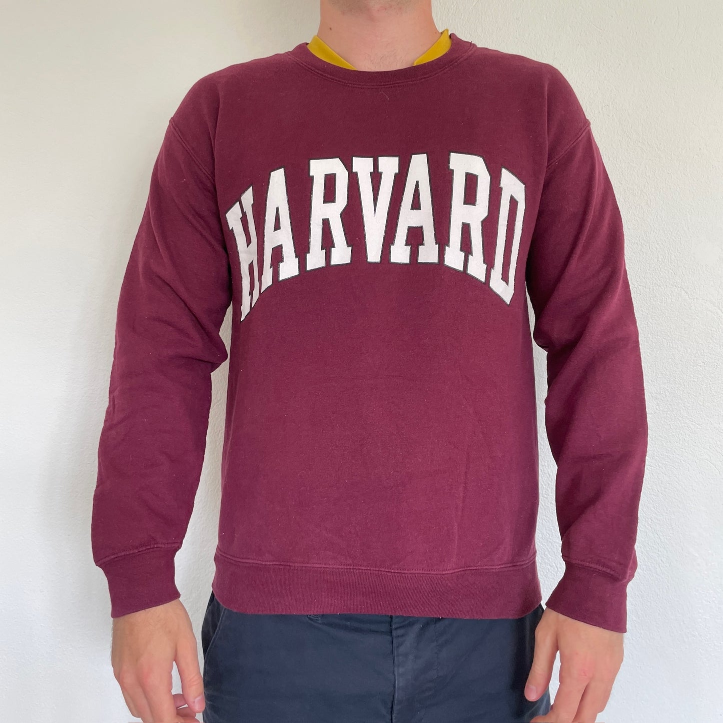 Bordeaux Rød Vintage "Havard" Sweatshirt
