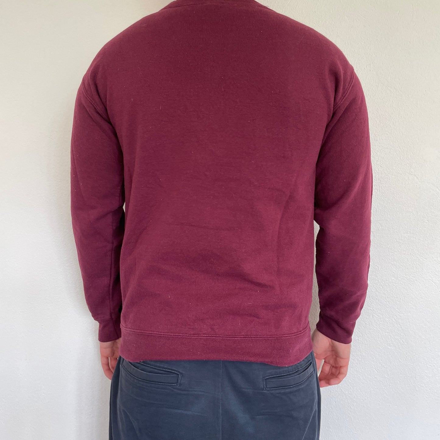 Bordeaux Rød Vintage "Havard" Sweatshirt
