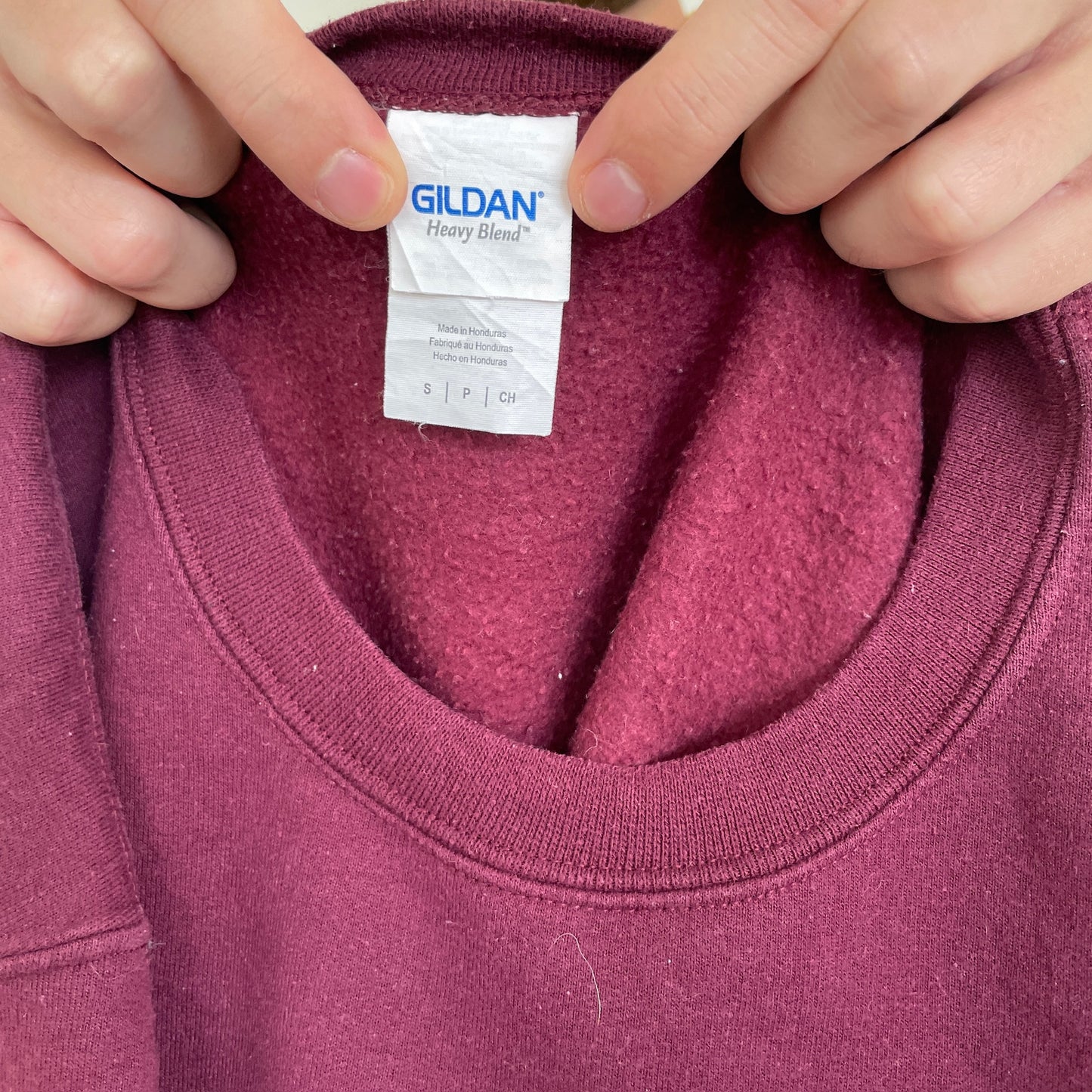 Bordeaux Rød Vintage "Havard" Sweatshirt