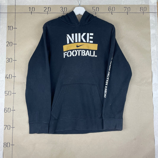 Sort Nike Football Hoodie Med Frontprint