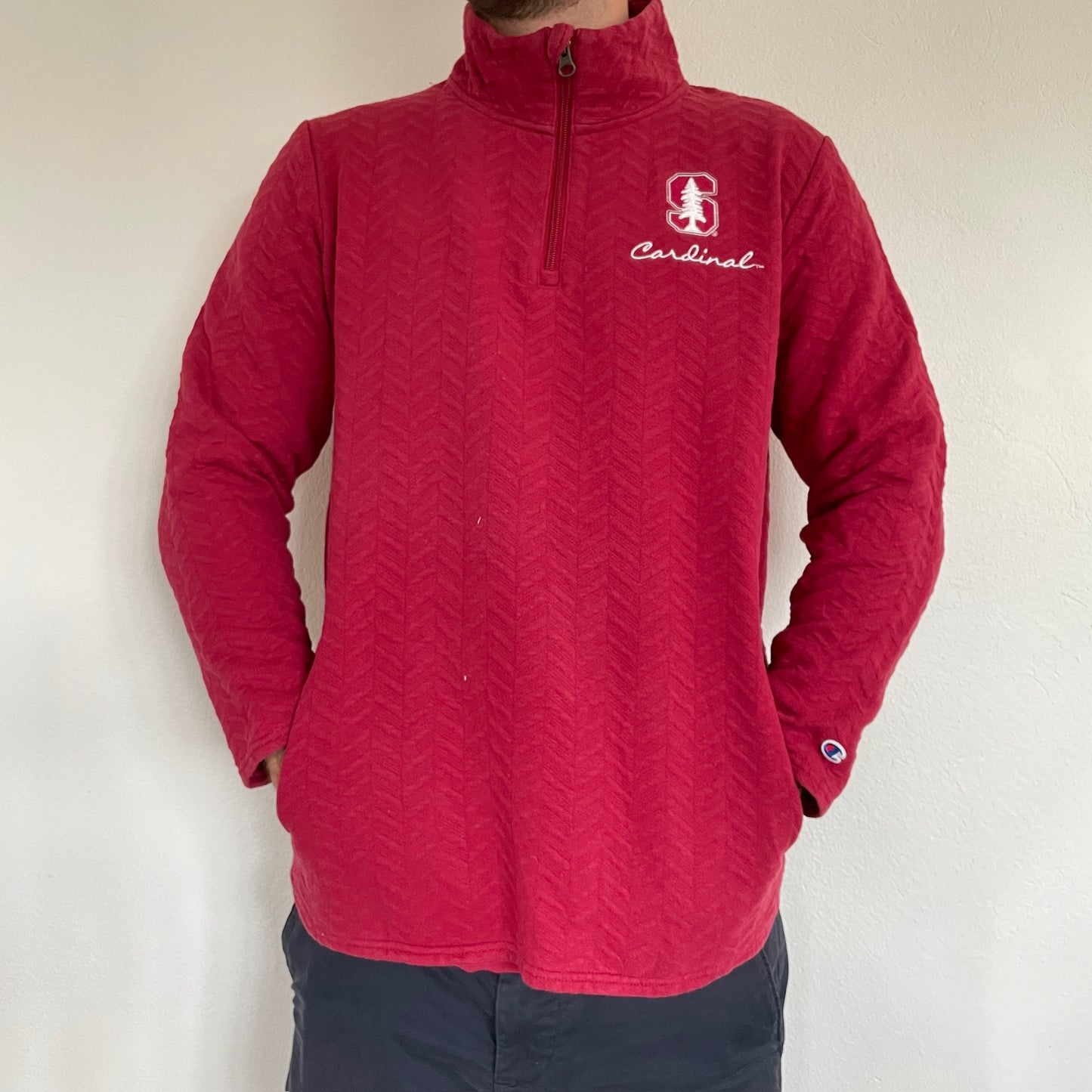 Rød Champion 1/4 Zip