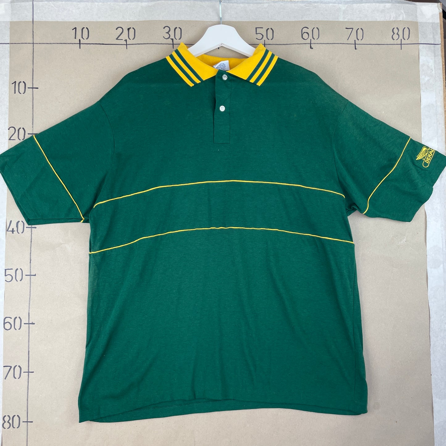 Grøn Vintage DeKALB Polo Shirt