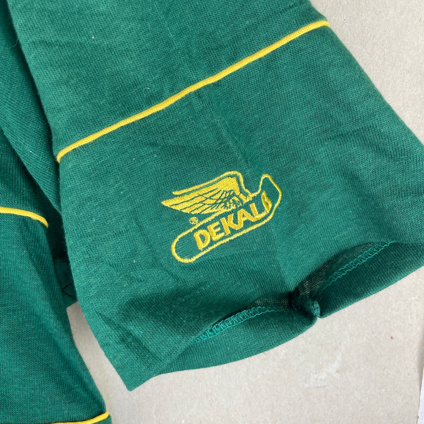 Grøn Vintage DeKALB Polo Shirt